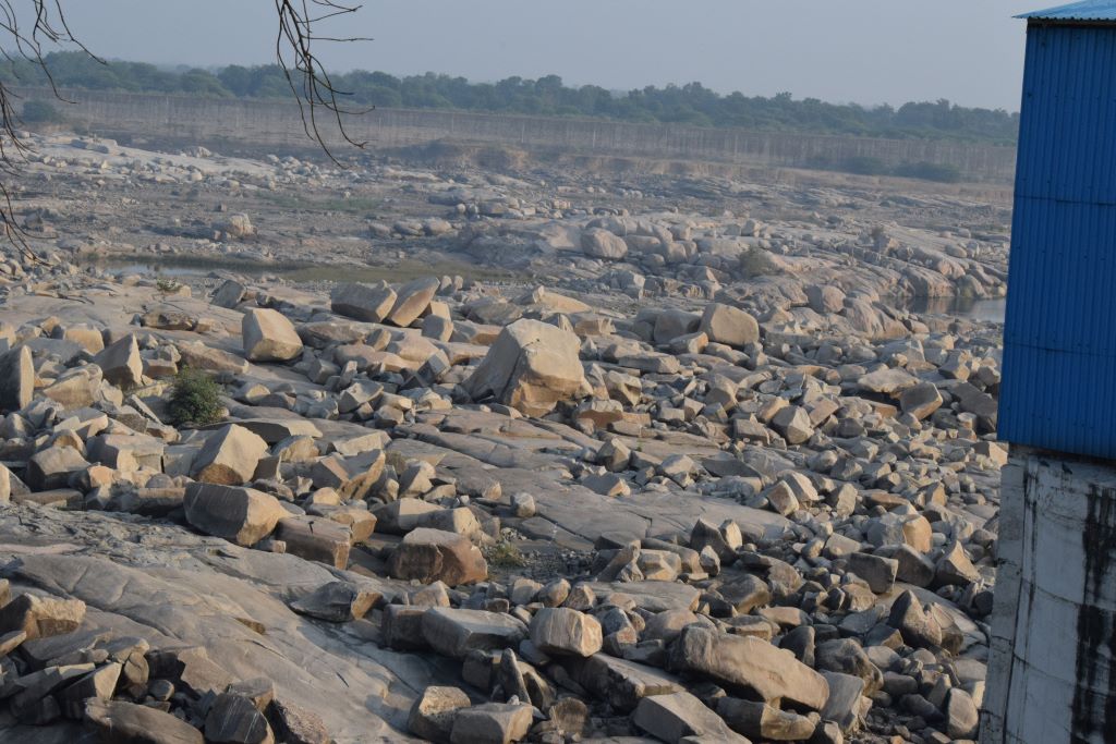 Wanakbori Dam during summer