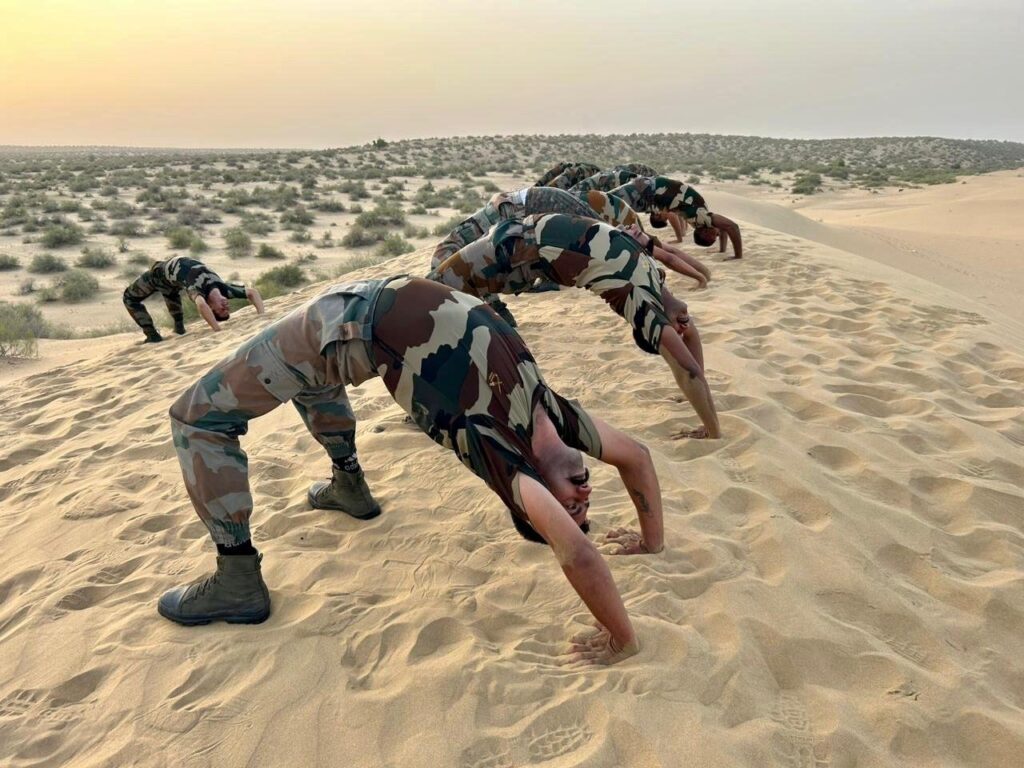 army yoga day